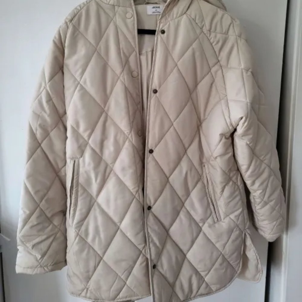 off-white puffy quilted jacket